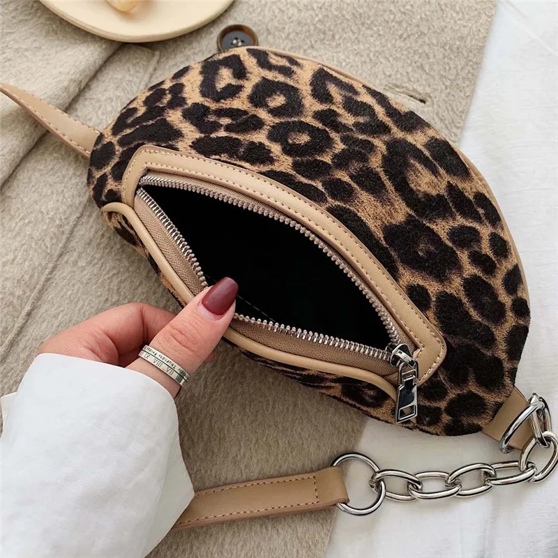2019 Leopard Print Waist Bag Women Belt Chest Luxury Fanny Pack for Zipper Bum Purse Street Shoulder Bags Pochete #40 |