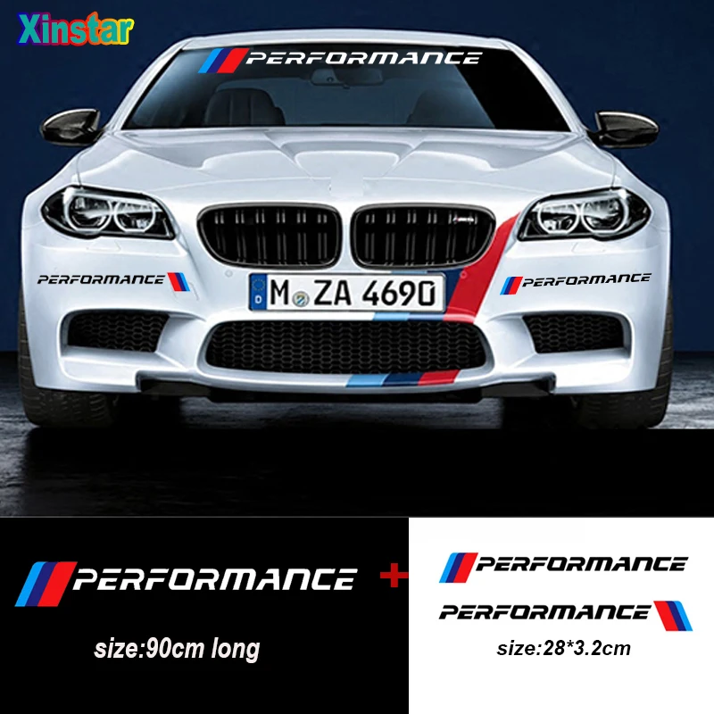 Новый стикер на лобовое стекло автомобиля KK M performance для BMW E30 E36 E60 E46 E90 E71 E87 F30 F10 F20 X1