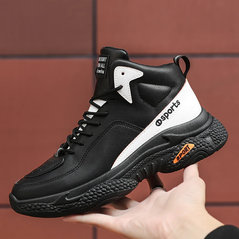 2019 г. Мужская повседневная обувь Корейская кожаная подходящая по цвету дышащая