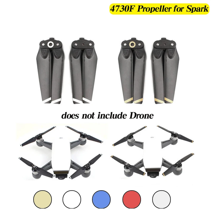 4/8 шт. 4730F Пропеллер для DJI Spark Drone 4730 складной реквизит фотоэлемент запасной
