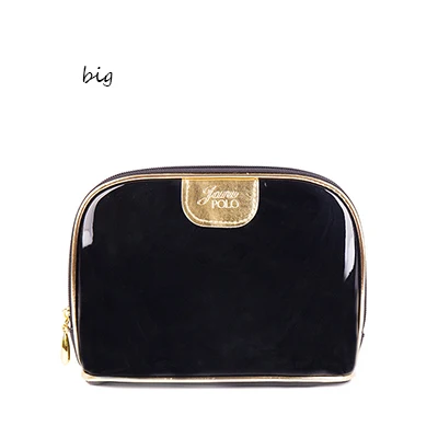 black big size Модные дорожные маленькие косметички для женщин и девушек, высокое качество, косметичка, кожаная водонепроницаемая сумка-Органайзер, моющаяся косметичка - Цвет: black big size