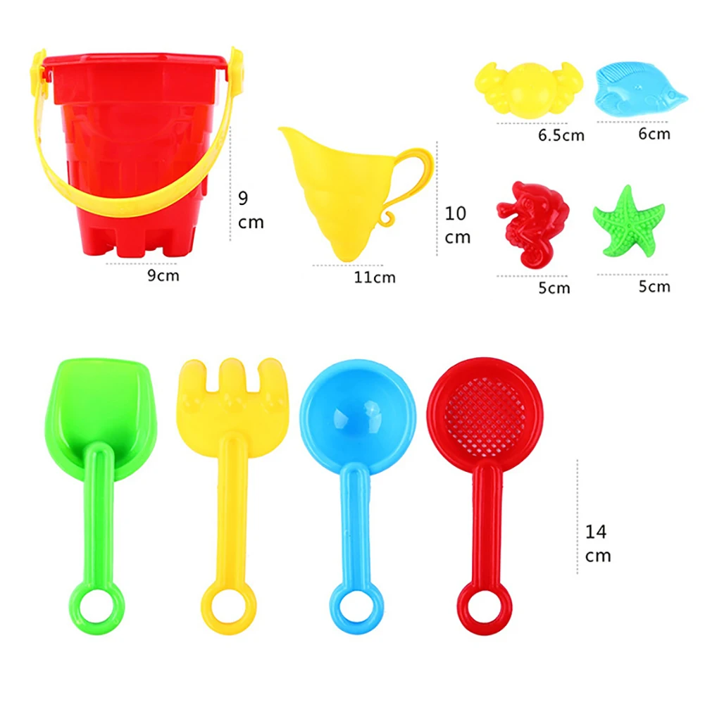 Детские игрушки для песка и пляжа лопатка ведро замка песочница грабли набор