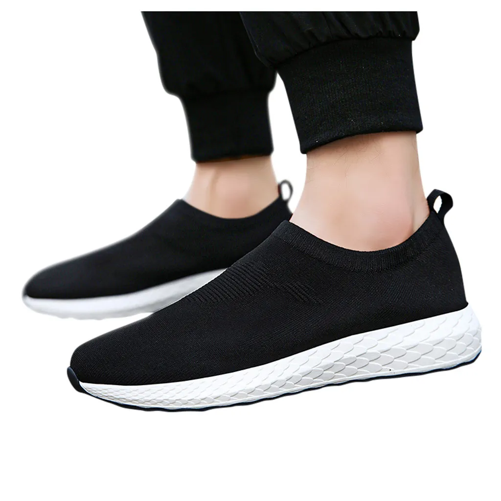 

SAGACE 2020 Fashion Men's Sneakers Mesh Breathable Wearable Casual Shoes Walking Non-slip Outdoor Lightweight Sports Shoes X0204