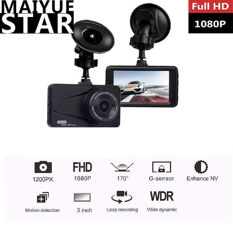4K Full HD 1080P Автомобильный видеорегистратор 3 0 дюймов IPS монитор ночного видения