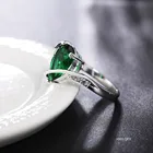 Женское кольцо из серебра 925 пробы с цирконом AAA