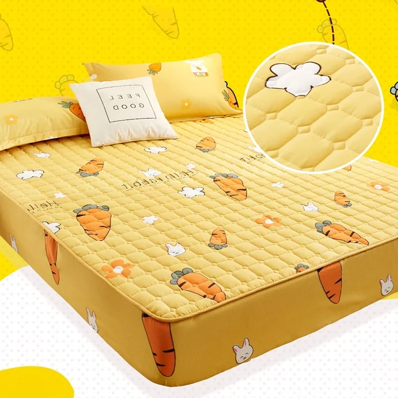 4 цвета антибактериальные чехлы на матрас защитный хлопковый с принтом