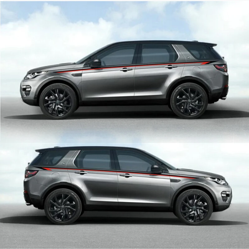 Виниловые наклейки для автомобилей гоночные спортивные полосы RANGE ROVER LR4 HSE LUX Sport