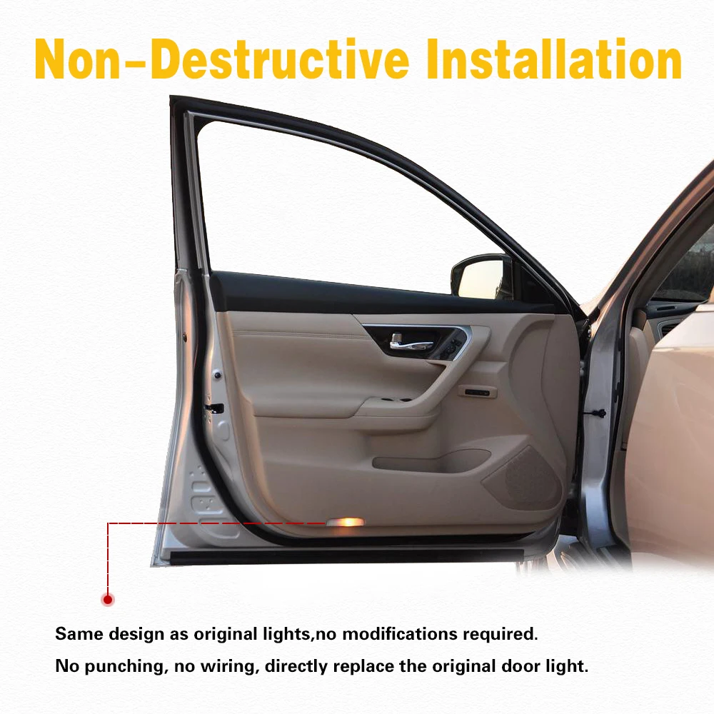 2X светодиодный двери автомобиля лазерный Авто светодиодные лампы Призрак Тень