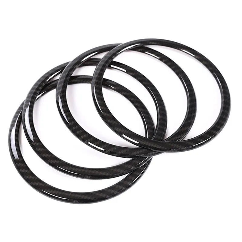 Цветная Автомобильная дверь из углеродного волокна искусственное кольцо