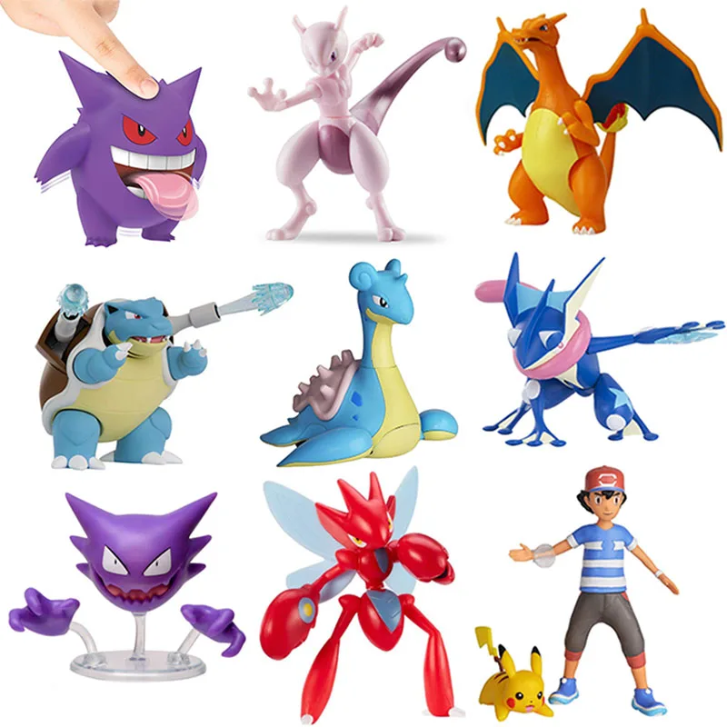 Blastoise/ Mewtwo/ Gengar/Charizard /Greninja /Ash Кетчум модель игрушки украшение комнаты подарки для