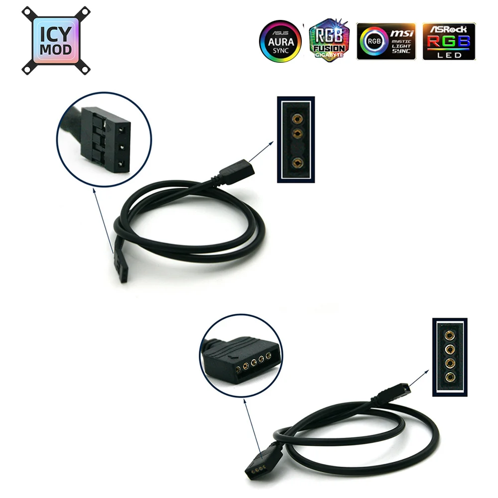 Материнская плата Gigabyte AURA 50 см 5Pin 4Pin 12 В/3Pin VDG 3Pin 5 В ПВХ линия GIGA синхронизация RGB