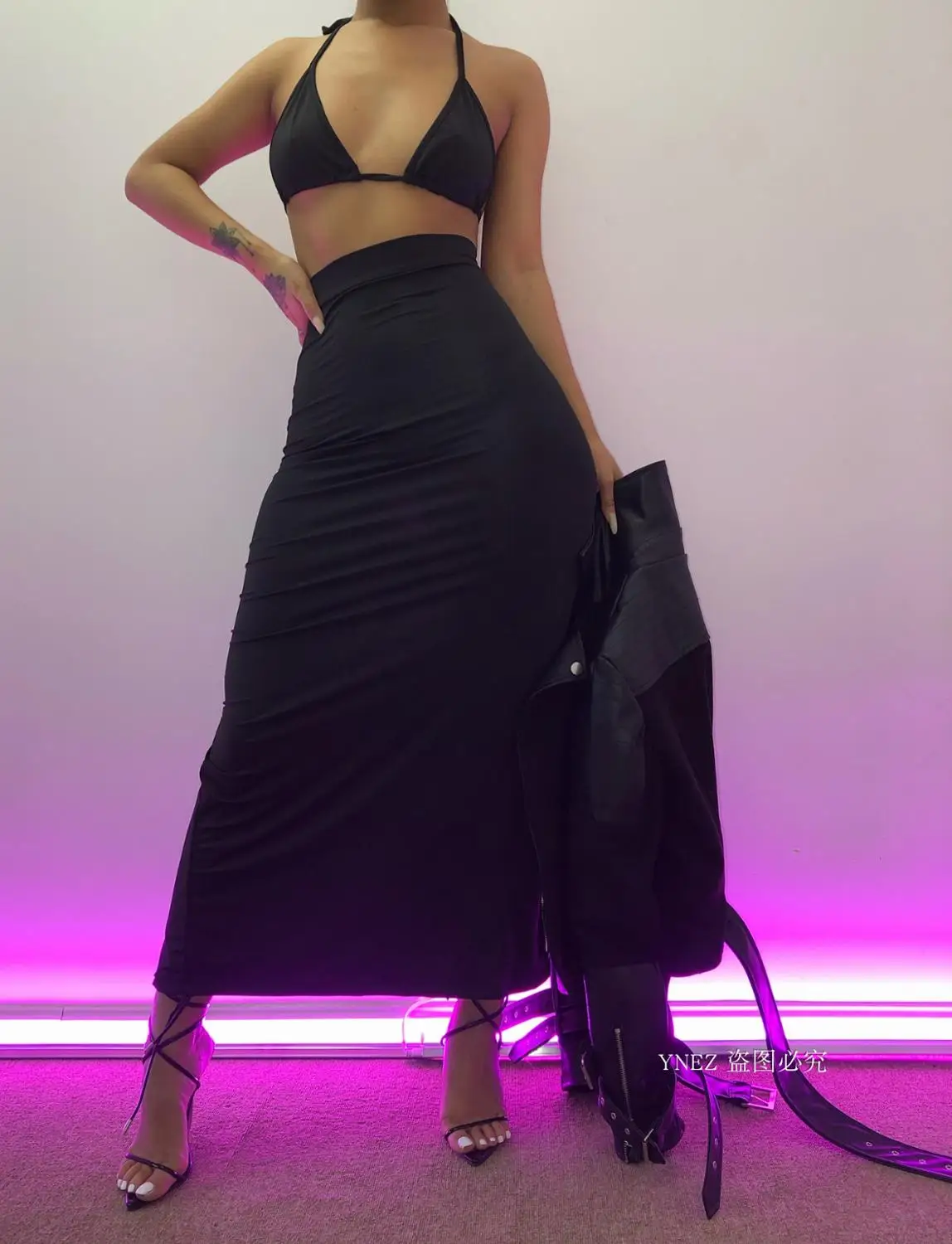 KGFIGU, женское платье,, летнее платье для женщин, ropa mujer, черные сексуальные платья без рукавов, Прямая поставка