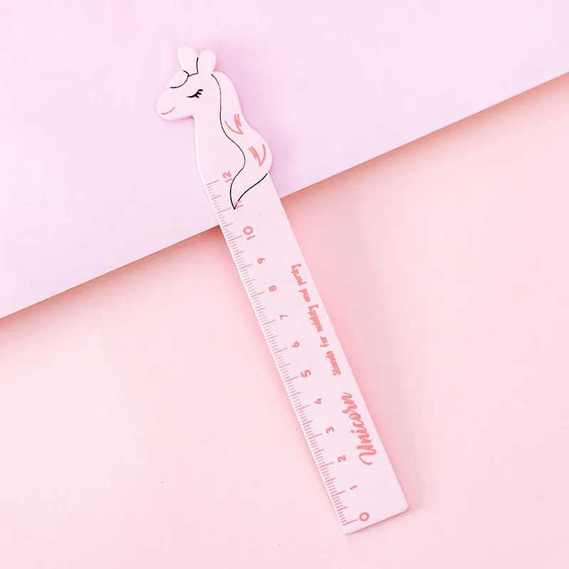 12cm-wooden04 1 шт. простой стиль 15 см 18 см 20 см прозрачная акриловая линейка простая линейка квадратная линейка милые канцелярские принадлежности для рисования - Цвет: 12cm-wooden04