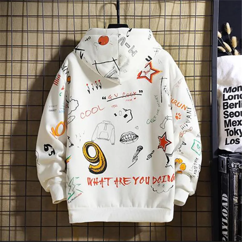 

Mens cotton Hoodies Fashion Harajuku Japanese Streetwear Hip Hop 2019 Autumn Winter Fleece Sweatshirt Men Women Hoodie Pullover