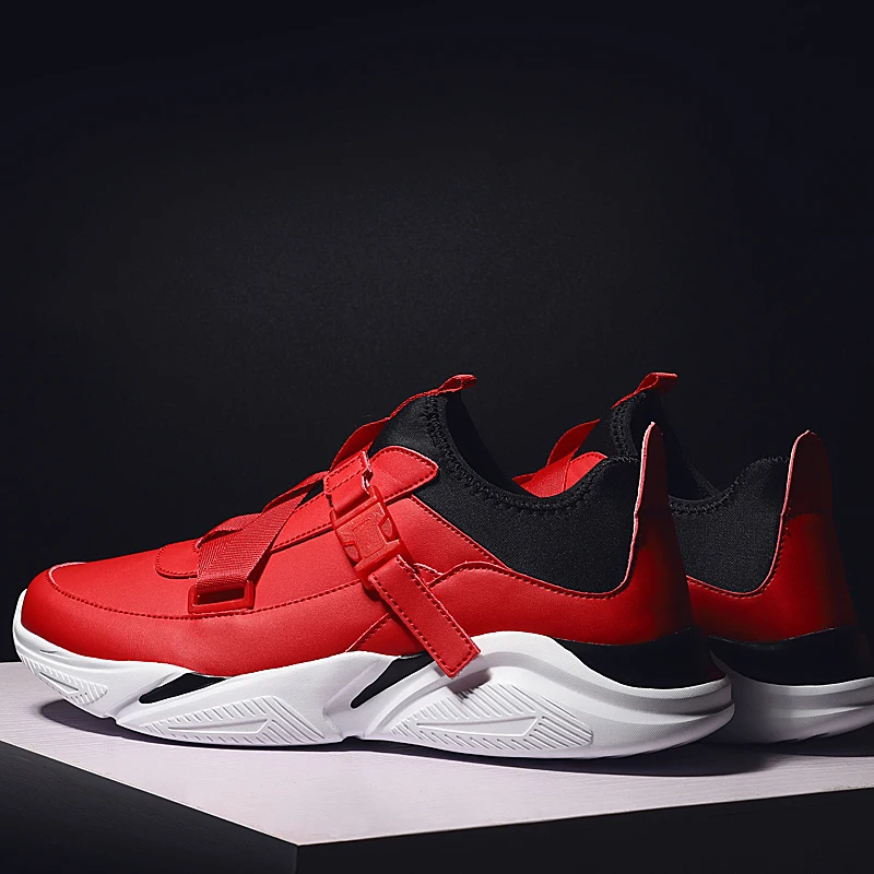 Большие мужские беговые кроссовки из кожи с водонепроницаемым ремешком на пряжке, мужская обувь для комфортного спортивного отдыха на открытом воздухе, размер 38-47.