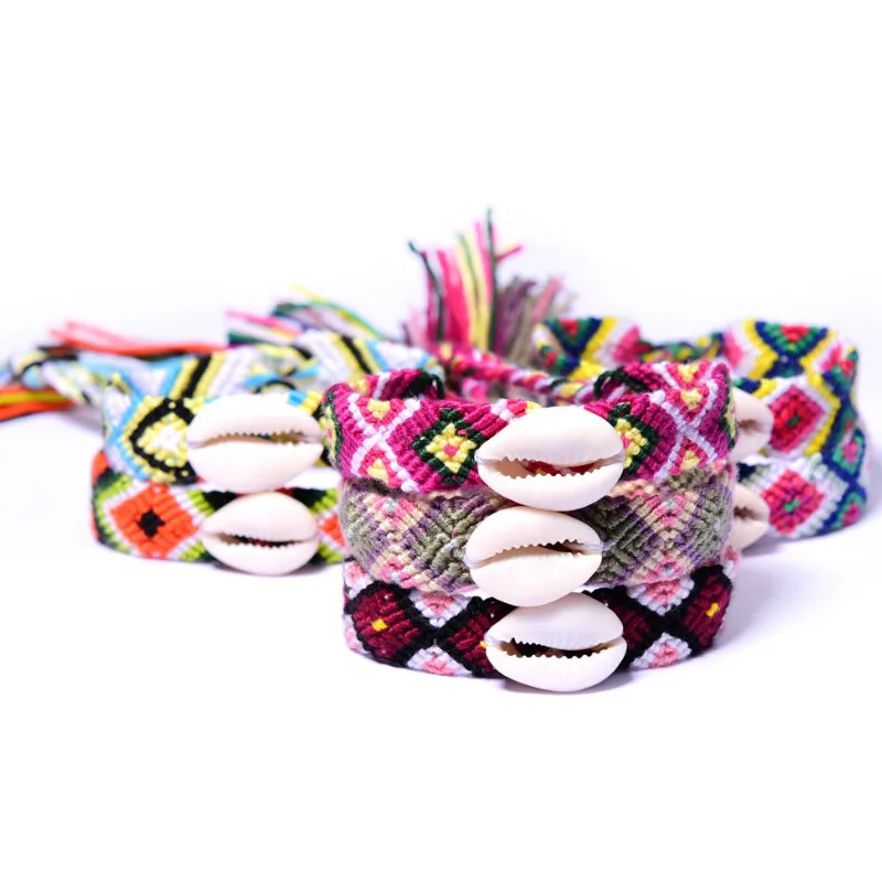 Новые плетеные браслеты в богемном стиле для женщин Богемский Браслет ручной