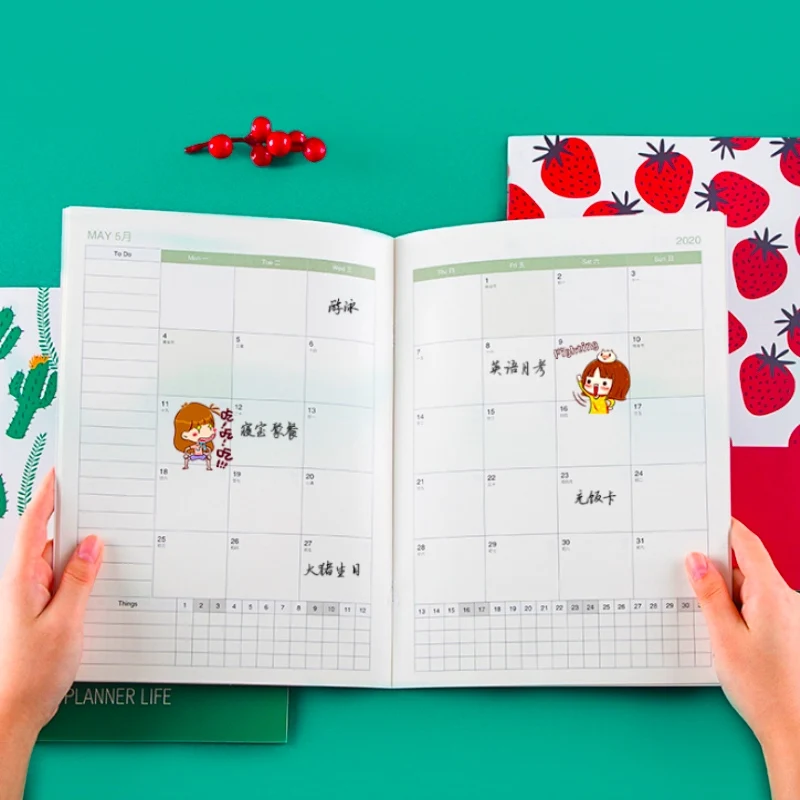 A4 2020 Роскошные блокноты журналы папки для дел планеры органайзер ежедневник