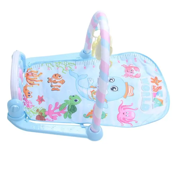 Детский игровой коврик FBIL-Baby для занятий в тренажерном зале, развивающий ковер для детей 0-12 месяцев, мягкие музыкальные погремушки, игрушки, коврик для занятий спортом для младенцев, Gam