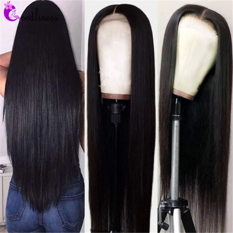 Парик из натуральных волос прямые с двойной вытянутой костью 5x5 4x4 парик