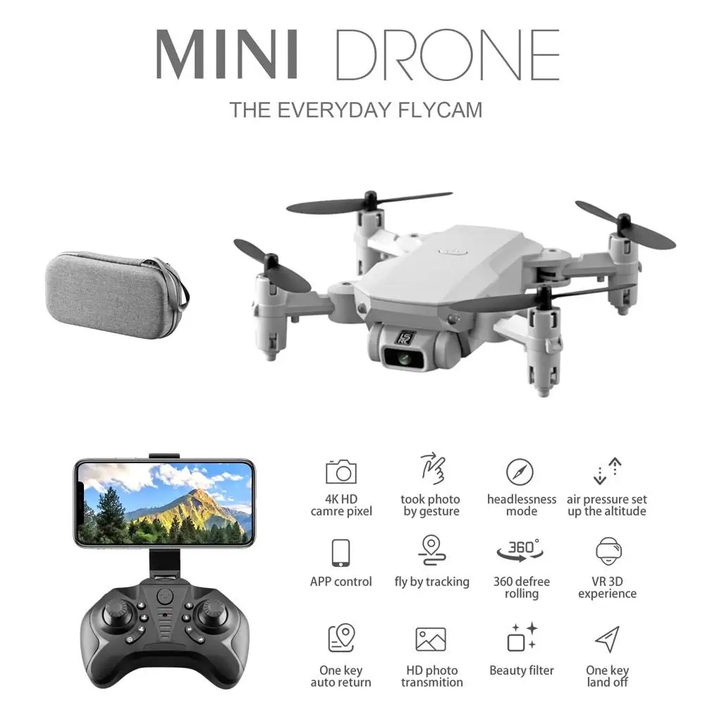 2020 LS MIN Новый мини Дрон с дистанционным управлением 4K 1080P HD камера WiFi FPV удержание