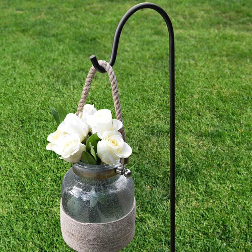 WOLFBIRD-gancho de Metal resistente para jard&iacute;n, percha ligera resistente al &oacute;xido, ideal para bodas, pastor-0