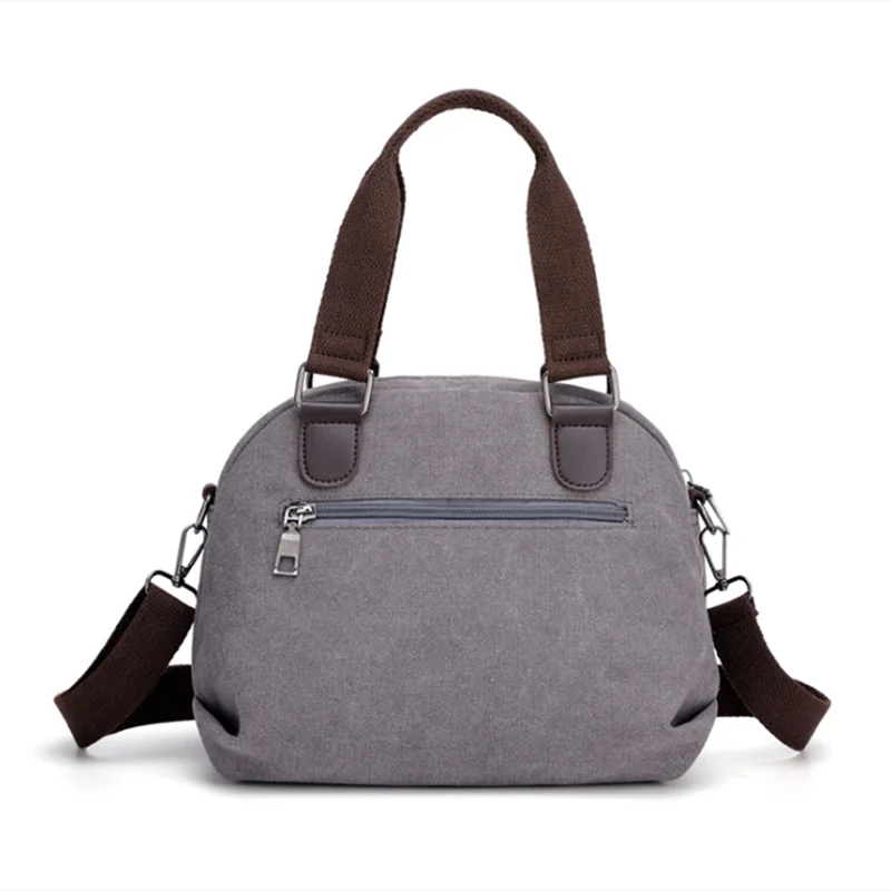 

Woman Canvas Handbags Female Single Shoulder Bags Girls Crossbody Pack Vintage Solid Multi-pocket Ladies Totes Bolsas