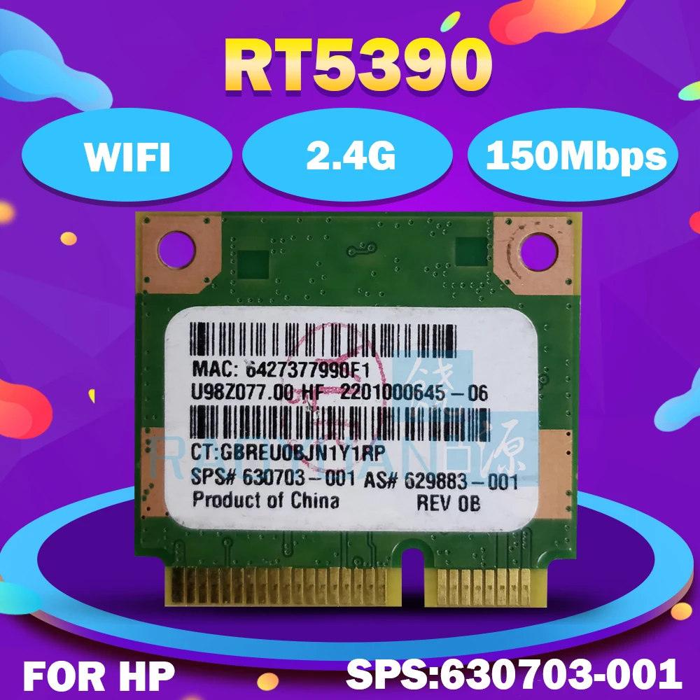 RaLink RT5390 Half Mini PCIe Wlan Беспроводная карта SPS:630703 001 для HP436 435 431 4230S 4330S|ralink rt5390|wireless cardmini