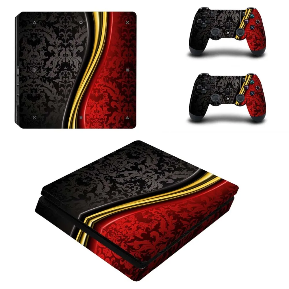 Новый дизайн полностью закрывающие лицевые панели PS4 Slim Skin наклейка для консоли