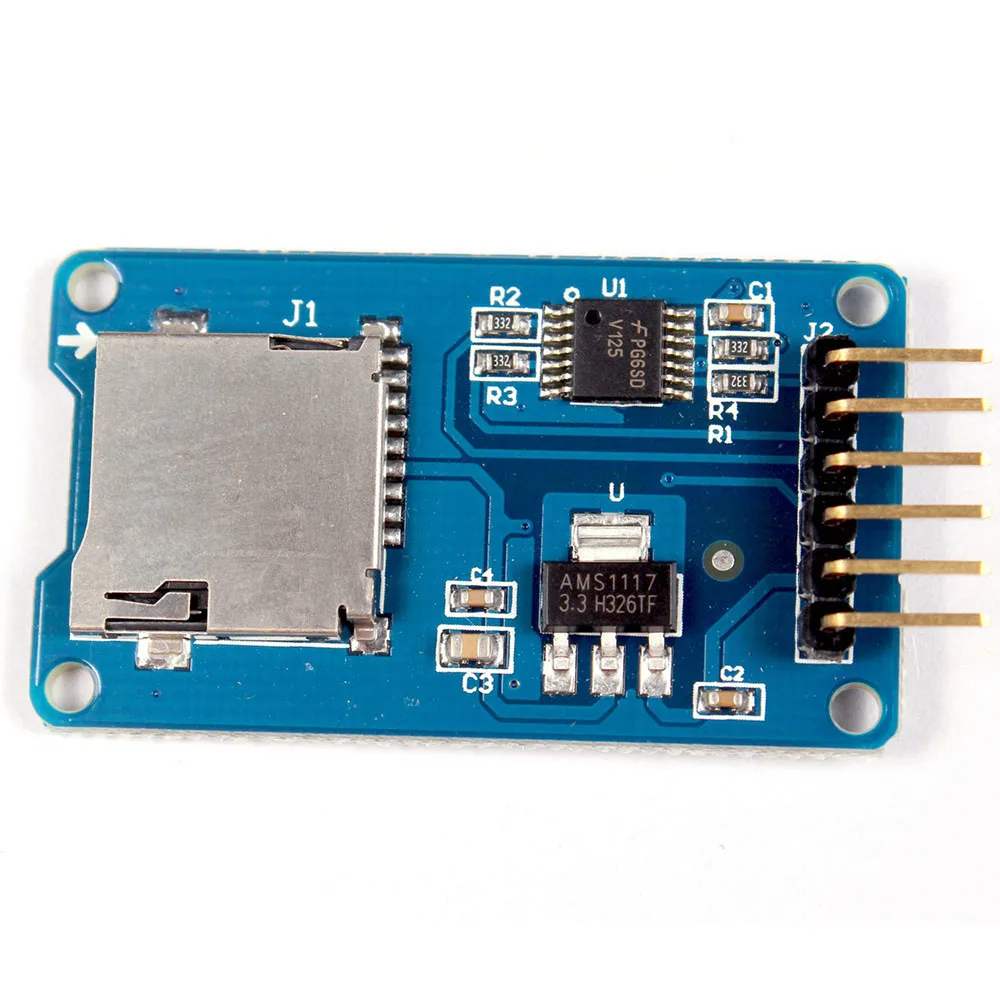 Плата для хранения Micro SD TF карта модуль слот гнездо защитный памяти SPI Arduino