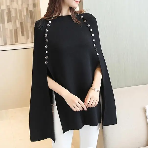 Роскошные вечерние Клубные женские шерстяные накидки шаль пуговица элегантный