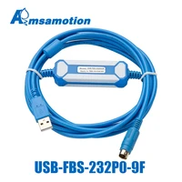 usb fbs 232p0 9f suitable fatek fbs fb1z b1 series plc gold plated interface programming cable usb version to rs232 adapter
