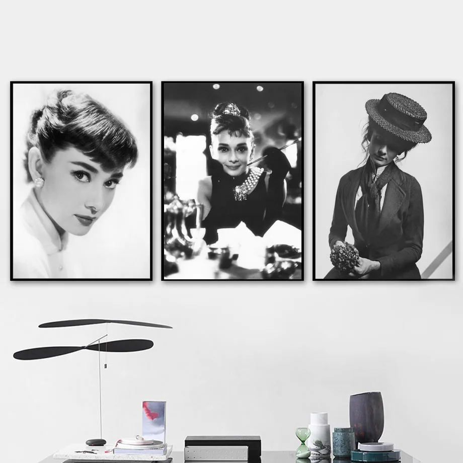 Классическая винтажная картина с изображением звезды из фильма настенная