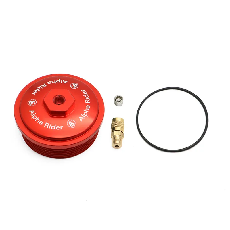 

Red Aluminum Fuel Filter Cap w/ Pressure Port For Ford 6.0L 2003-2007