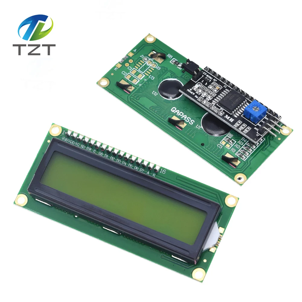 LCD1602 I2C green Модуль ЖКД синий зеленый экран IIC/igc 1602 для arduino 1602 lcd UNO r3 mega2560 lcd 1602 lcd 1602+ igc - Цвет: LCD1602 I2C green