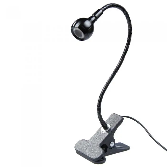 USB гибкая 3LED Настольная лампа с зажимом для портативных ПК компьютеров GHS99