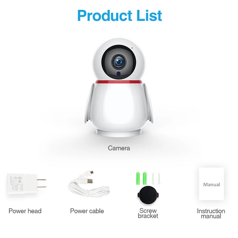 

1080P Wireless IP Camera Cloud Wifi Camera Smart Auto Tracking Human Home Security Surveillance CCTV Network Camera