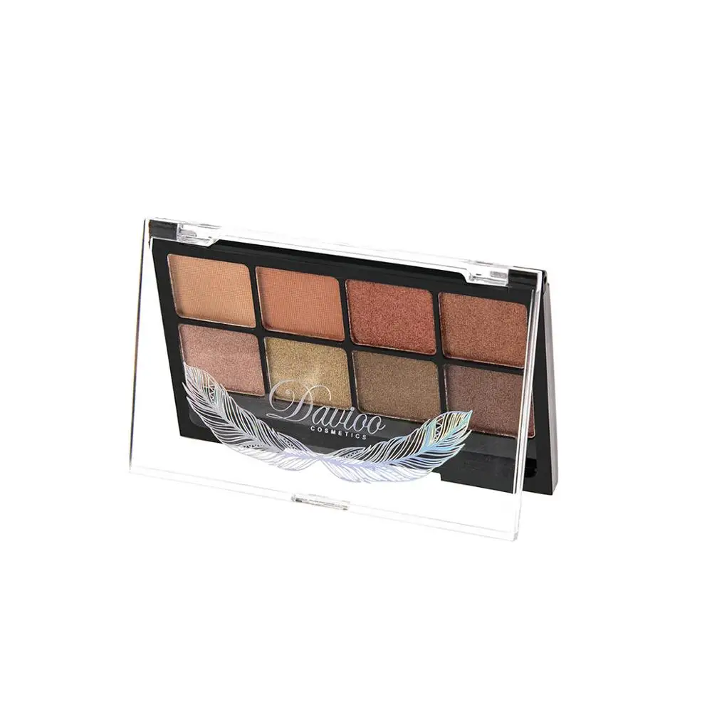 8 Colors Cosmetic Long-Lasting Eyeshadow Palette Glamorous Shimmer Glitter Smooth Not Blooming Makeup With Brush 60190034 |