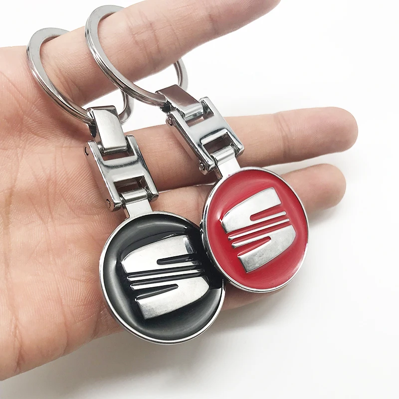 

For Seat Ibiza Leon MK3 MK2 Altea XL Alhambra Arona Toledo Tarraco Exeo Business Key Chian Man Gift Alloy Car Key Ring keychain