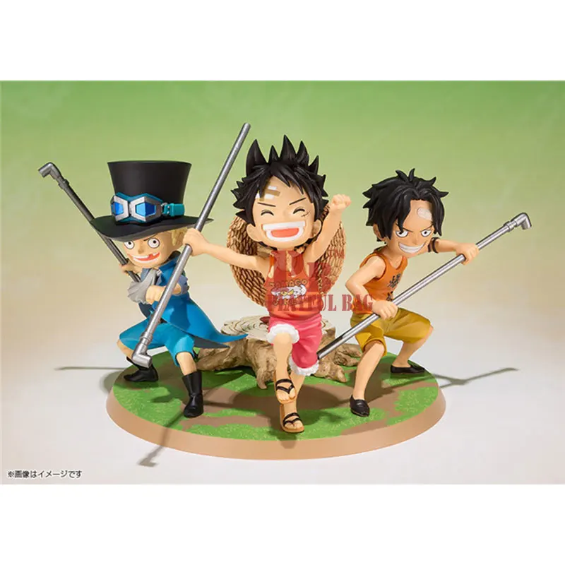 Новая модель Горячая распродажа 3 шт./компл. фигурка кукла, игрушка из ПВХ one piece Luffy Ace Sabo three brothers PVC от AliExpress RU&CIS NEW