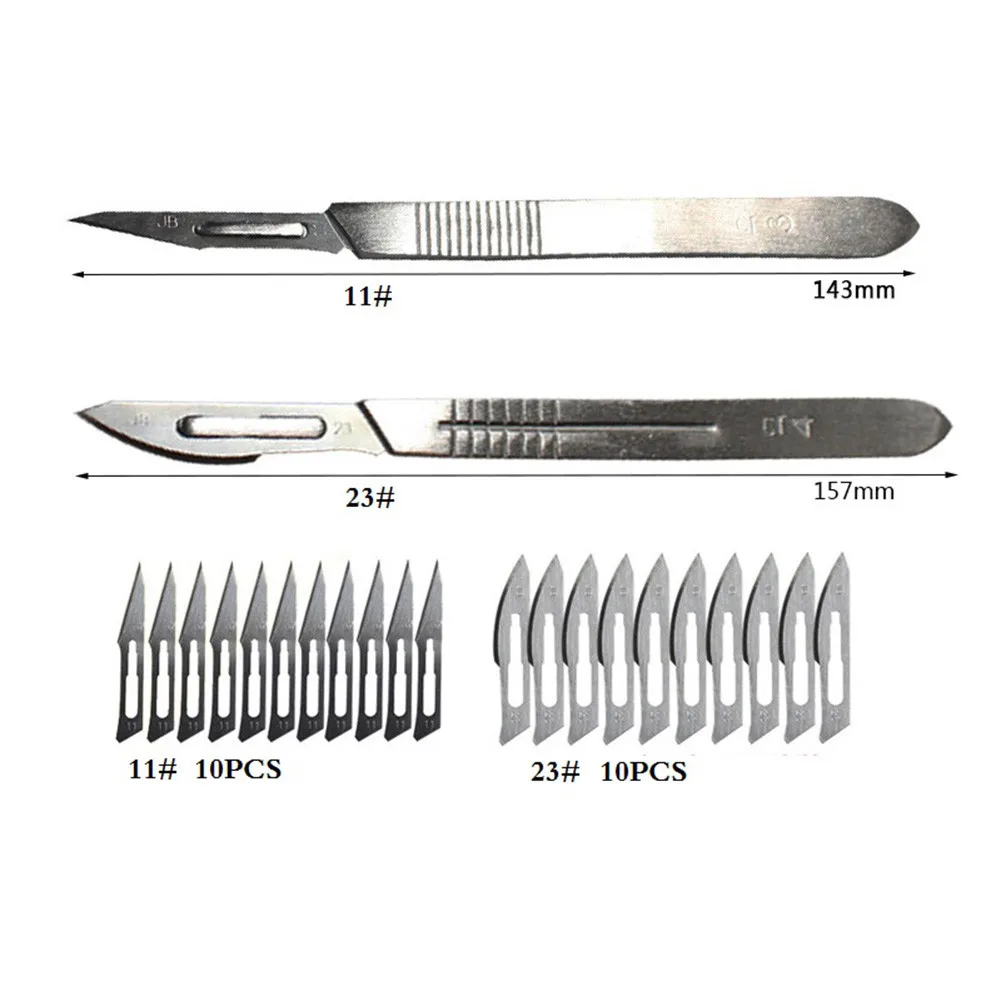 11 шт. #23 # скальпель лезвия Ножи медицинская ручная работа ножи гравировка резьба