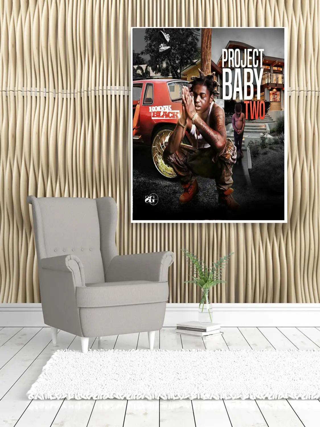 Black Project Baby 2 Mixtape Hip Hop Singer12x18 24x36 Art Silk Poster Wall Canvas Print Modern Decoration Painting | Дом и сад