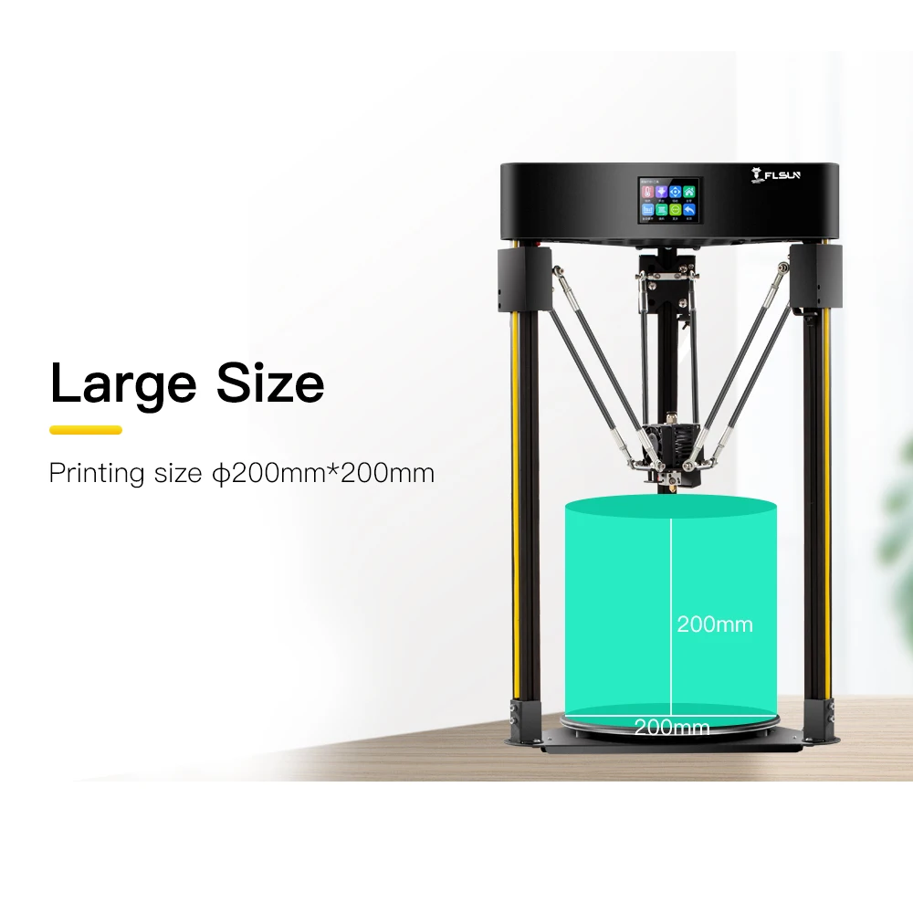 3D-принтер Delta Flsun Q5 с датчиком автоуровня 32 бита TFT Kossel титановый экструдер |