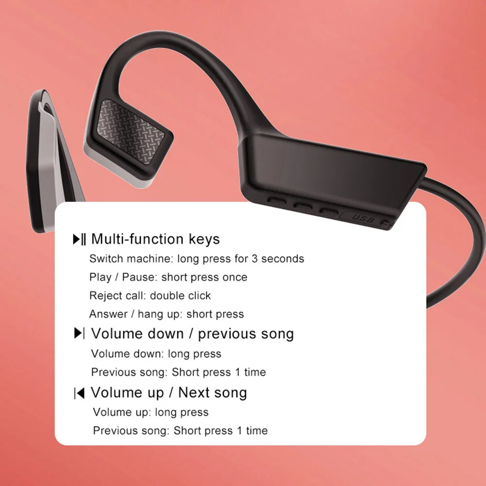Bluetooth 5 0 наушники с костной проводимостью TWS беспроводные Спортивная гарнитура