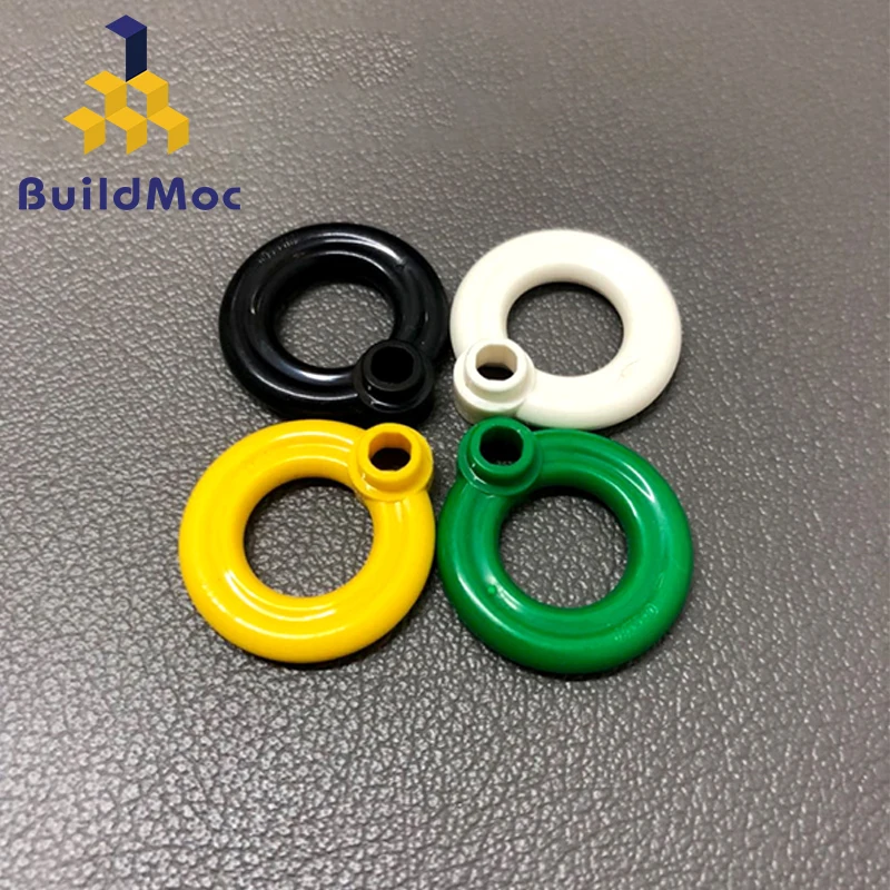 

BuildMOC Compatible Assembles Particles 30340 Lifebuoy with knob Building Blocks Parts DIY LOGO Educational Tech Parts Toys