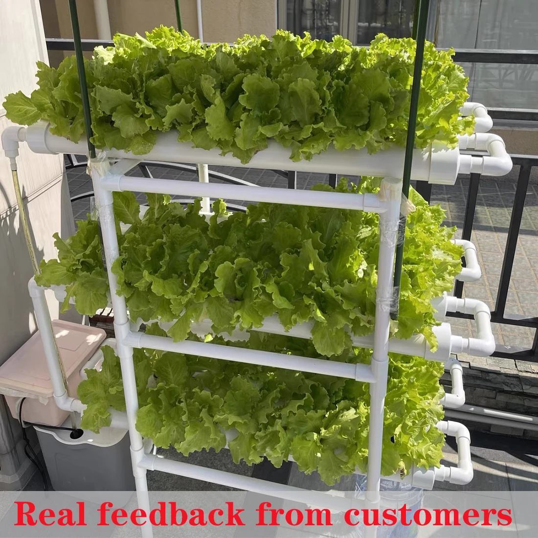 Цена Наборы для роста гидропонной системы, оборудование для выращивания без земли, семейная Балконная труба, строительный стенд для цветов из НП...