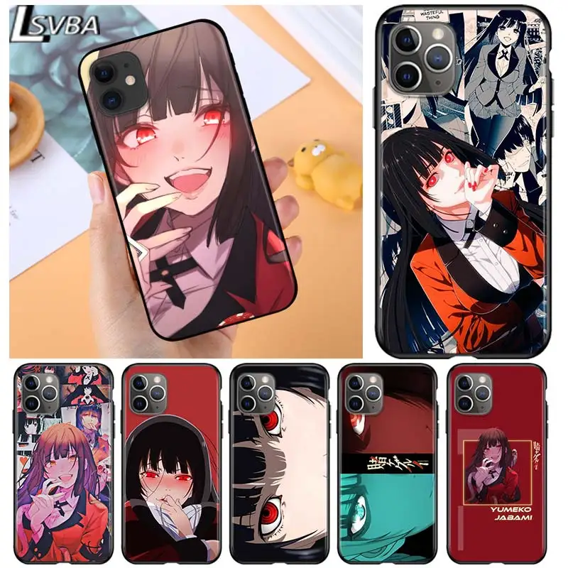 

Jabami Yumeko for Apple iPhone 12 Pro Max Mini 11 Pro XS Max X XR 6S 6 7 8 Plus 5S SE2020 Soft Black Phone Case