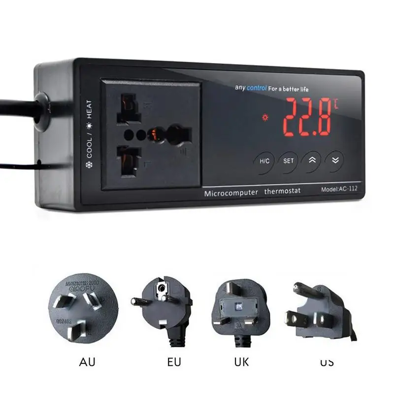 -40 ~ 100C аквариум теплицы регулятор температуры цифровой дисплей Интеллектуальный