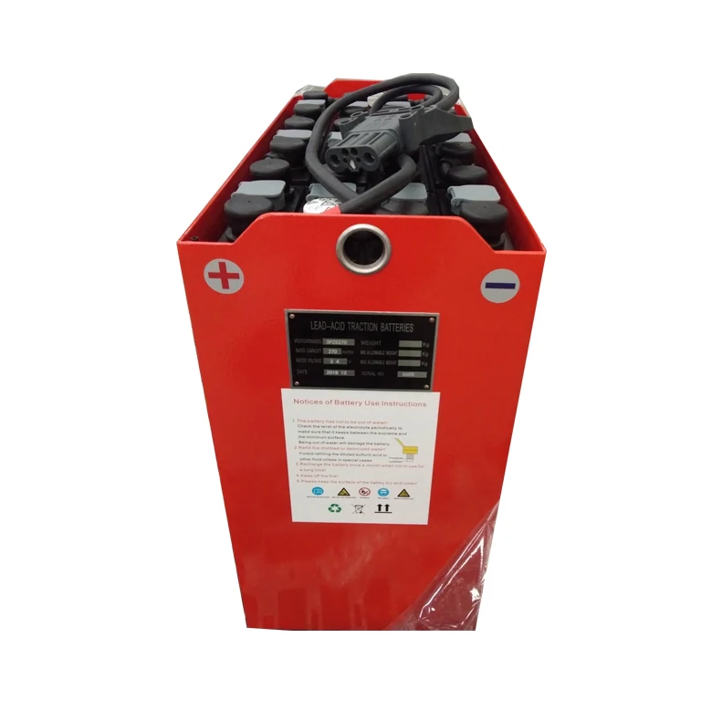 

forklift traction battery 24V270ah sealed lead acid battery 3PzS270 for electric traffic vehicles
