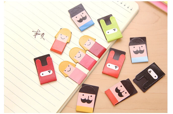 Девочка/усы/кролик ниндзя магнитная закладка симпатичная мультяшная Магнитная