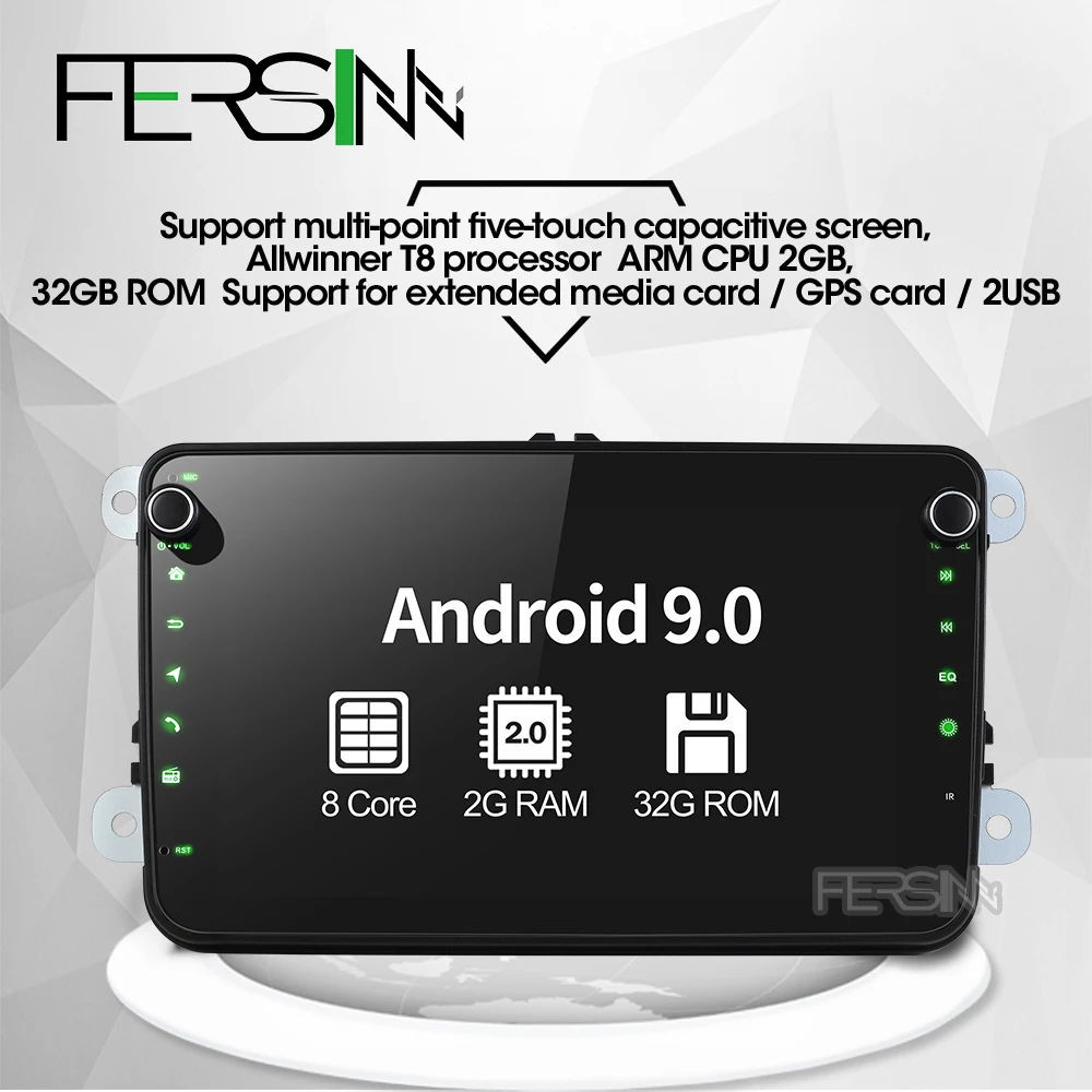 Fersinny CDZ8060 android 9 0 Автомобильная dvd навигационная система для skoda volkswagen golf Polo Tiguan passat